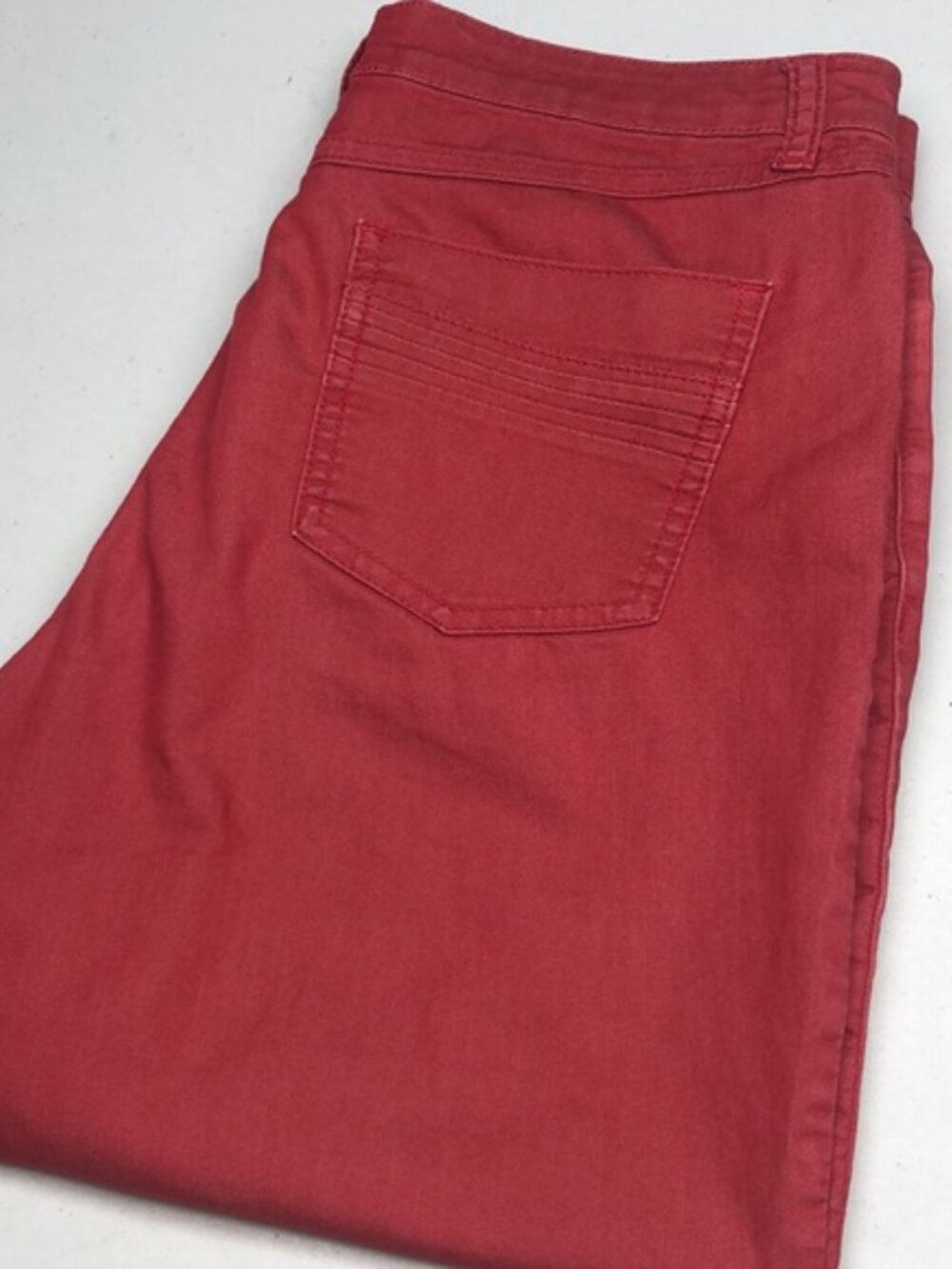 PREMIUM FRENCH DRESSING JEANS FDJ RED HIGH-RISE OLIVIA CAPRIS 1030x20 ⭐️